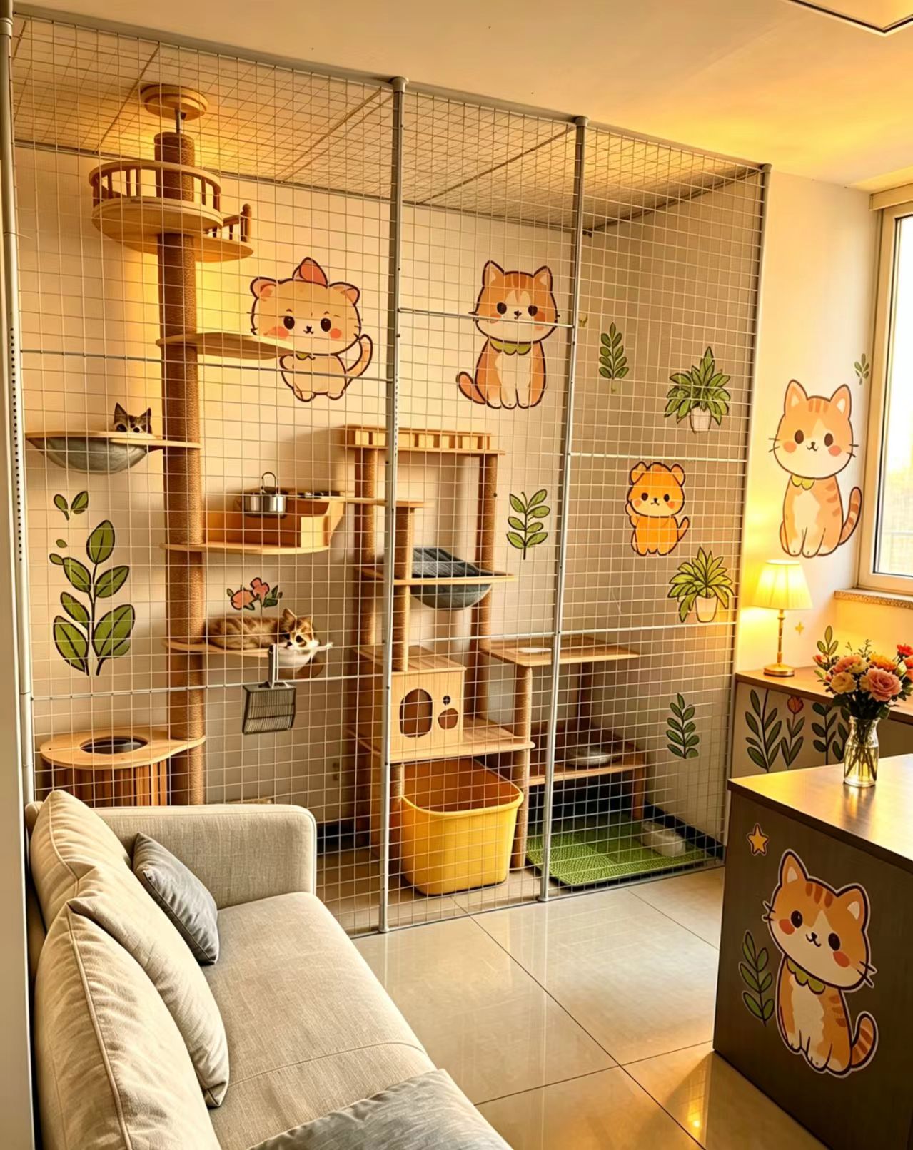 猫主题室内空间